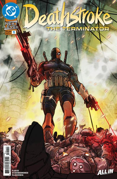 Deathstroke The Terminator #1 comic book cover featuring artwork by Carmine Di Giandomenico from DC Comics.
