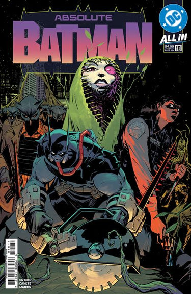 DC Comics Absolute Batman #18 Cover A comic book featuring artwork by Nick Dragotta, showcasing Batman in a dynamic scene.