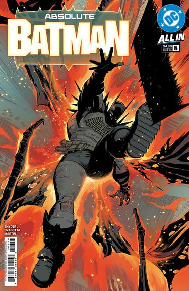 DC Comics Absolute Batman #6 fifth printing comic book with cover art featuring Batman in action.
