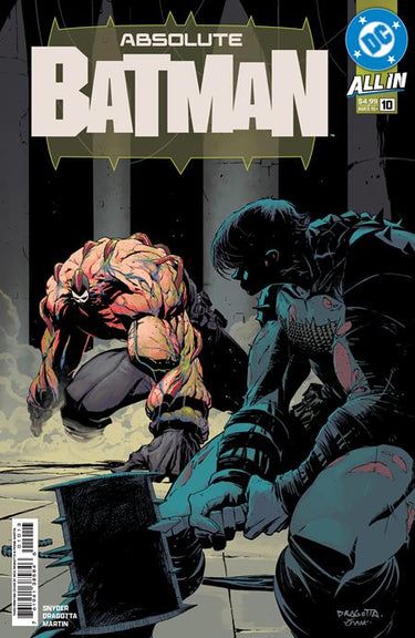 DC Comics Absolute Batman #10 third printing comic book featuring Batman in a dynamic action pose.
