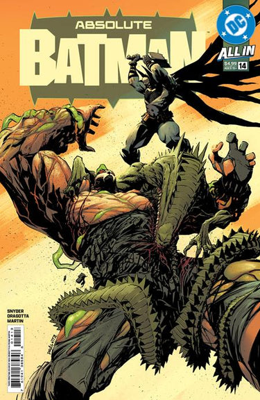 DC Comics Absolute Batman #14 third printing comic book featuring Batman in a dynamic cover illustration.