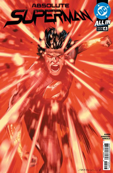 Cover of DC Comics Absolute Superman #4 third printing comic book featuring Superman in a heroic pose.