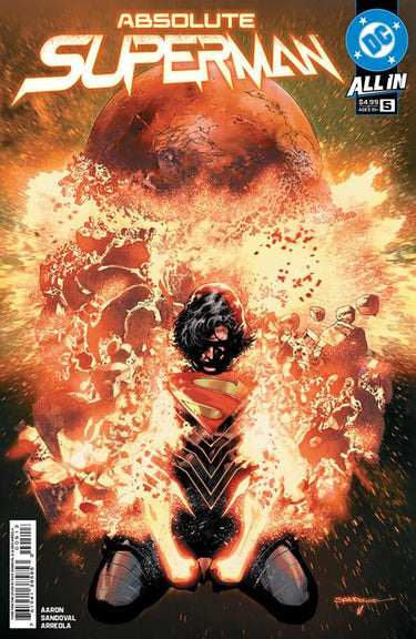DC Comics Absolute Superman #5 third printing comic book featuring Superman in a dynamic action pose with vibrant cover art.