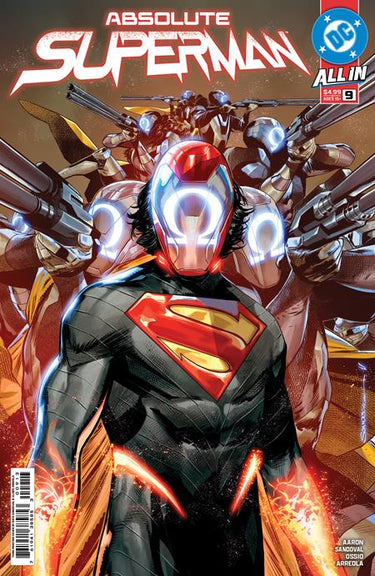 DC Comics Absolute Superman #9 third printing comic book featuring Superman in a dynamic action pose.