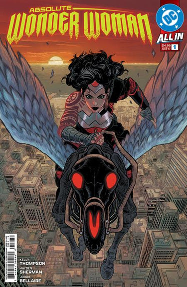 DC Comics Wonder Woman comic book, Absolute Wonder Woman #1 eighth printing, featuring Wonder Woman in a heroic pose.