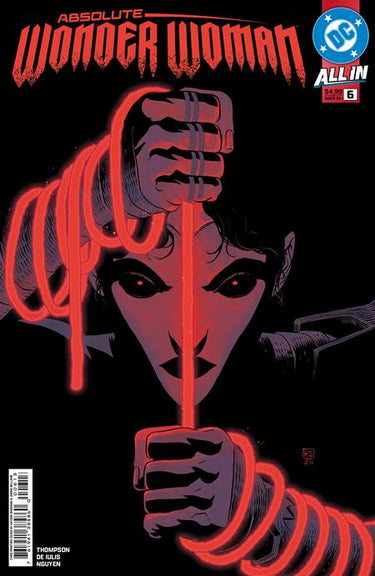 DC Comics Absolute Wonder Woman #6 third printing comic book featuring Wonder Woman in a dynamic action pose.