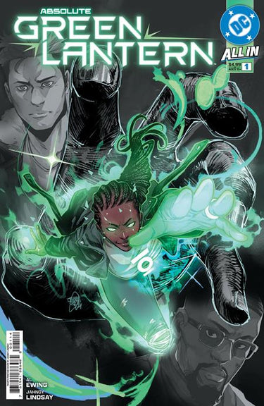Green Lantern comic book issue Absolute Green Lantern #1 Fourth Printing by DC Comics, featuring cover art with Green Lantern logo and characters.