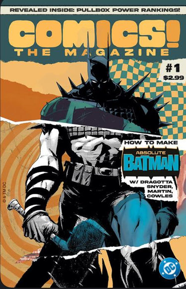 Cover of Comics The Magazine #1 comic book by Prana Publishers featuring vibrant superhero artwork.