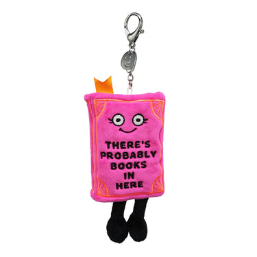"There's Probably Books In Here" Book Plush Bag Charm - State of Comics