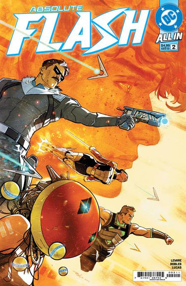 Comic book cover for Absolute Flash #2 by DC Comics featuring Nick Robles' artwork with vibrant superhero imagery.