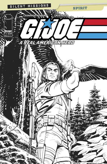 G.I. Joe A Real American Hero Spirit #1 Cvr C 1:10 Leonardo Romero Black & White Variant - State of Comics