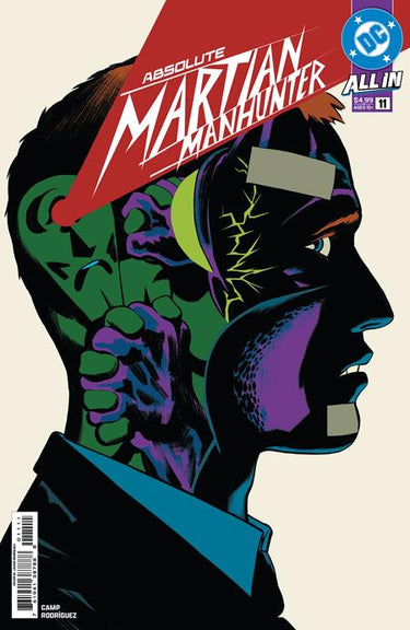 Cover of Absolute Martian Manhunter #11 comic book by DC Comics featuring Javier Rodriguez’s artwork of Martian Manhunter in vibrant colors.