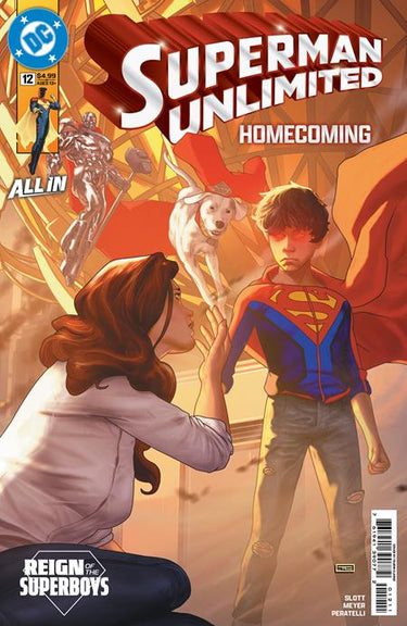 DC Comics Superman Unlimited #12 comic book cover featuring Taurin Clarke's artwork from The Reign Of The Superboys series.