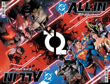 DC Comics comic book, DC All In Special #1 Fourth Printing, featuring colorful cover artwork and superhero illustrations.