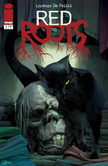 Cover of Red Roots #1 comic book by Image Comics featuring vibrant superhero artwork and dynamic character poses.