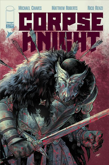 Comic book cover of Corpse Knight #1, featuring artwork by Matthew Roberts and Rico Renzi from Image Comics.