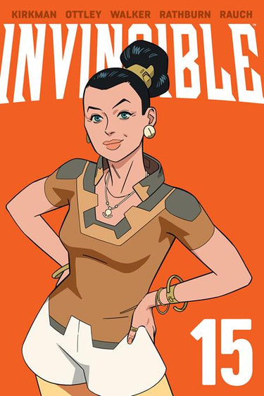 Cover of Invincible Volume 15 graphic novel by Image Comics, featuring dynamic superhero artwork and bold title text.