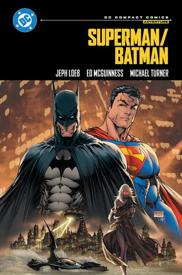 DC Comics Superman Batman graphic novel from the Compact Comics Edition featuring iconic superhero characters.