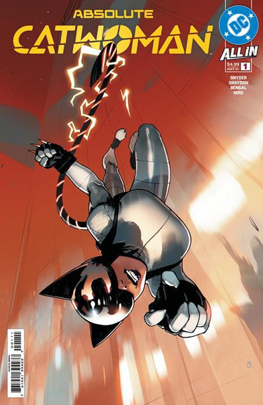 Pre-order comic book Absolute Catwoman #1 (of 6) Cover A featuring Bengal art from DC Comics, with Catwoman in a dynamic pose.