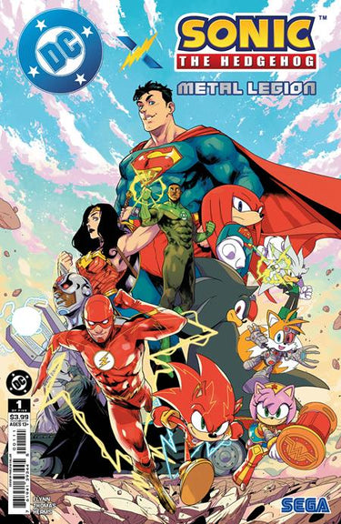 DC Comics Sonic the Hedgehog Metal Legion comic book cover, issue #1 of 5, illustrated by Pablo M Collar.