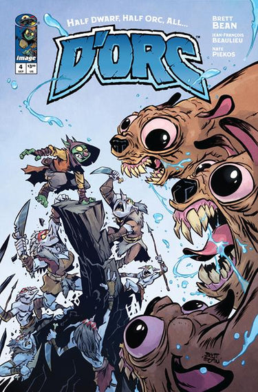 Comic book titled "Dorc #4 Cvr A" by Brett Bean & Jean Francois Beaulieu, published by Image Comics, featuring colorful cover art.