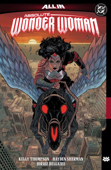 Cover of DC Comics Absolute Wonder Woman TP Vol 01 The Last Amazon graphic novel featuring Wonder Woman in armor.