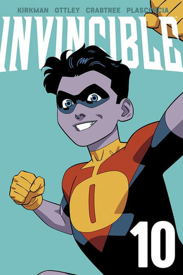 Cover of Invincible TP Vol 10 new edition graphic novel by Image Comics, featuring dynamic superhero artwork and bold title text.