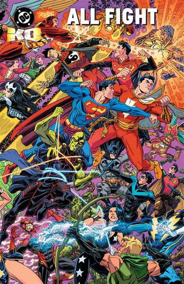 DC Comics DC K.O. All Fight TP pre-order graphic novel with cover art featuring dynamic superhero action scenes.
