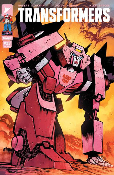 Cover art for Transformers #33 Variant by Daniel Warren Johnson and Mike Spicer, published by Image Comics, featuring dynamic robot artwork.