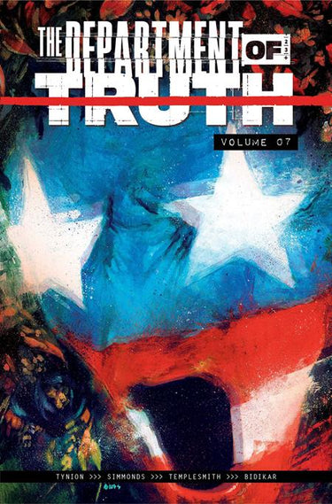Pre-order graphic novel "Department Of Truth TP Vol 07" by Image Comics, featuring artwork from the comic book.
