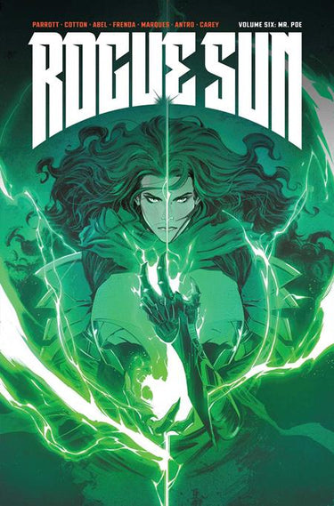 Pre-order image of Rogue Sun Volume 6 graphic novel by Image Comics, featuring cover art with vibrant superhero design.