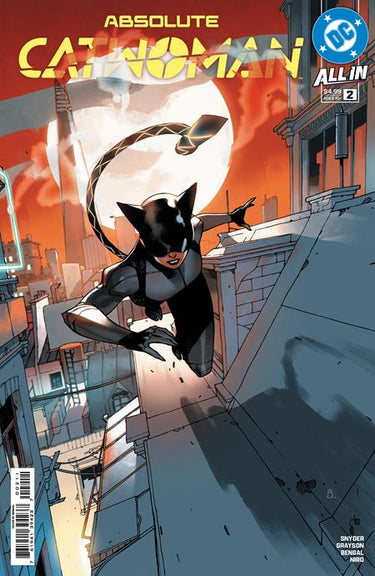 Pre-order DC Comics Absolute Catwoman #2 of 6 Cover A featuring artwork of Catwoman in a dynamic pose.