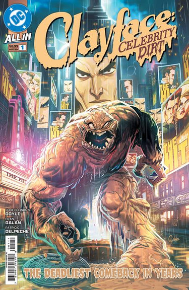 Pre-order DC Comics Clayface Celebrity Dirt comic book cover by Fran Galan, featuring Clayface character artwork.
