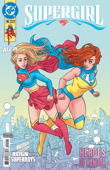 Pre-order DC Comics Supergirl #15 Cover A featuring artwork by Sophie Campbell from The Reign of the Superboys series.