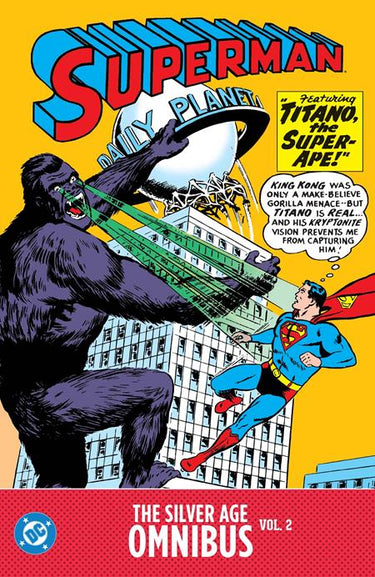 Pre-order DC Comics Superman Silver Age Omnibus HC Vol 2 featuring classic Superman comic artwork in a hardcover graphic novel.