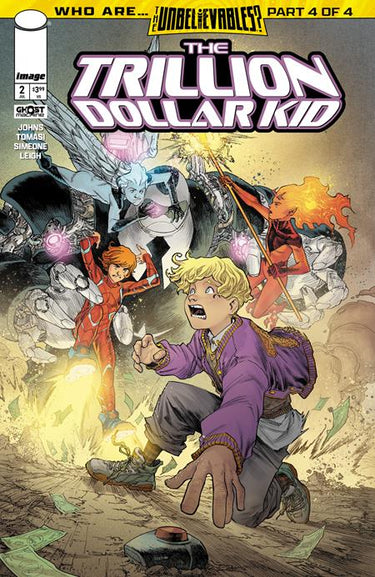 Pre-order comic book "Trillion Dollar Kid #2 of 2" cover A by Francis Manapul, published by Image Comics, featuring dynamic artwork.