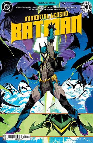 Cover of Immortal Legend Batman #1 comic book by DC Comics featuring Batman in dynamic action pose on a colorful background.