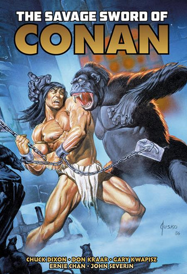 Savage Sword Of Conan The Original Comics Omnibus Hc Vol 10 Direct Market Edition Joe Jusko Kong Cvr (Mr)