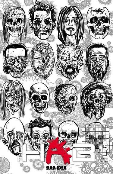 Hab #5 of 5 Cvr E David Lapham Bw Dead Skulls Var