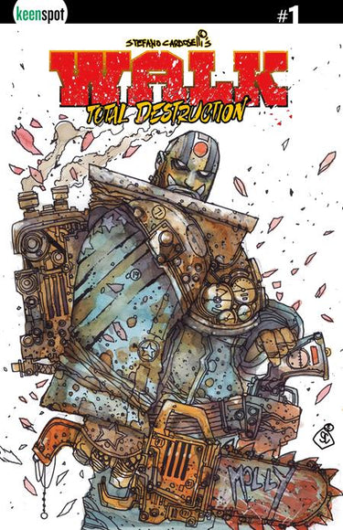 Walk Total Destruction #1 One Shot Cvr C Stefano Cardoselli Holofoil Flip Var