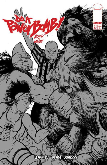 Do a Powerbomb Black and White #2 of 3 Cvr B Daniel Warren Johnson Orangutan Var