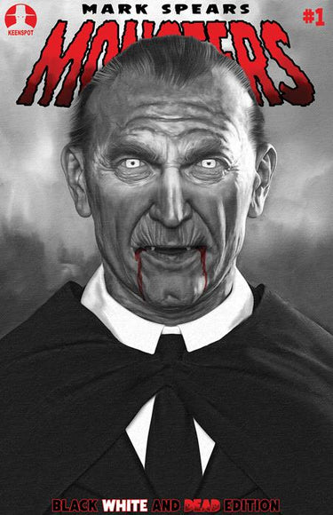 Mark Spears Monsters #1 7TH Ptg Black White & Dead Edition Cvr E Inc 1:25 Mark Spears Hungry for Blood Var
