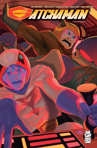 Pre-order Gatchaman TP Vol 04 graphic novel by Mad Cave Studios, featuring vibrant cover art and manga-style characters.