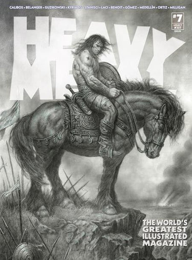 Heavy Metal Magazine issue #7 Calibos Variant comic book by Massive Publishing, cover B featuring detailed artwork.