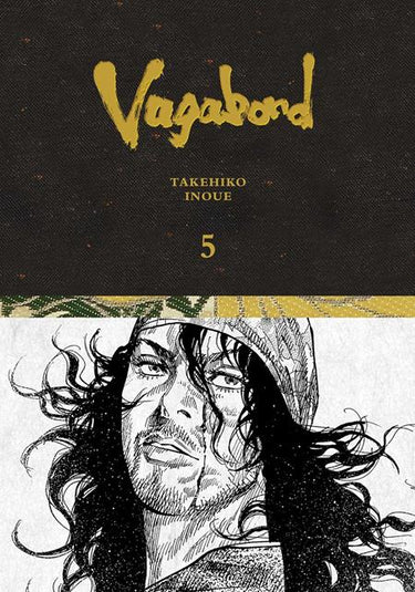 Pre-order of Vagabond Definitive Edition hardcover volume 5 graphic novel by Viz Media, featuring detailed cover art.