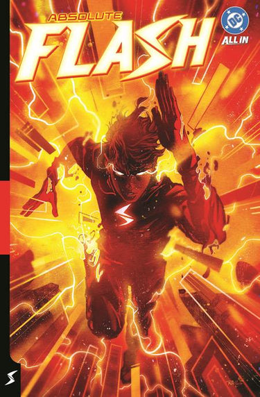 Cover of Absolute Flash TPB Volume 01 of Two Worlds, a DC Comics graphic novel featuring The Flash in a dynamic comic book scene.