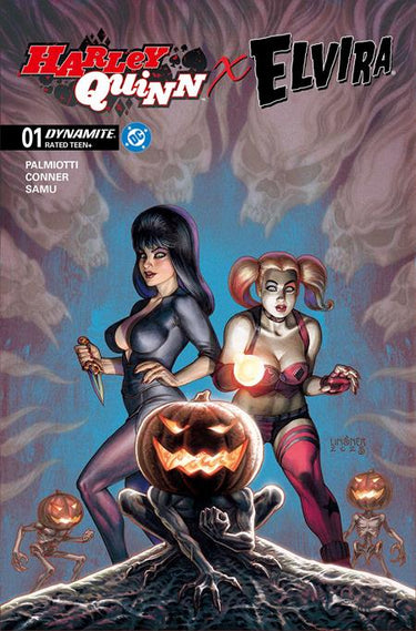 Harley Quinn X Elvira #1 Cvr C Joseph Michael Linsner Var
