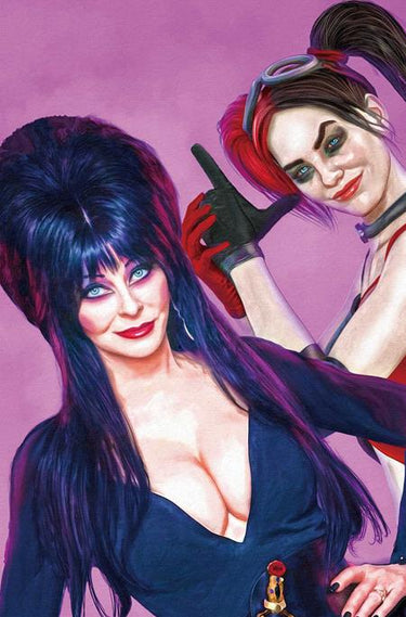 Harley Quinn X Elvira #1 Cvr Za Inc 1:15 Mark Spears Pink Virgin Foc Bonus Variant - State of Comics