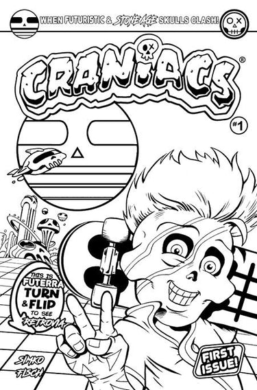 Craniacs #1 (Of 4) Cvr D Joe Simko Color Your Own Flip Cover Var