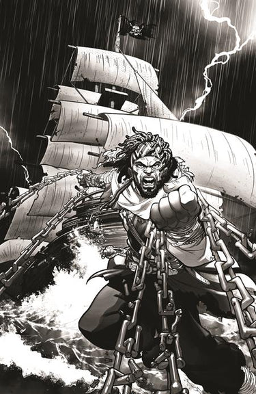 Shaquille Oneal Presents Vengeance Unchained the Legend of Black Caesar #1 (Of 5) Cvr H Inc 1:20 Ray Anthony Height B&w Sketch Var